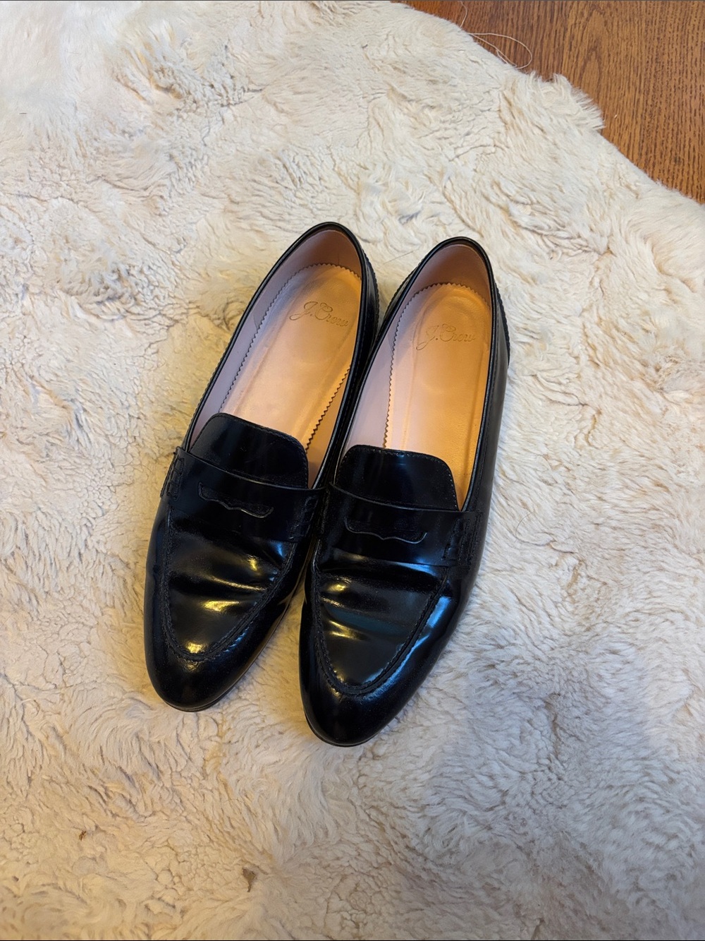 J. Crew Black Leather Academy Penny Loafers - Picture 9 of 10
